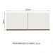 Armário de Cozinha Aéreo 120 x 50 cm 2 Portas Branco Reims Madesa