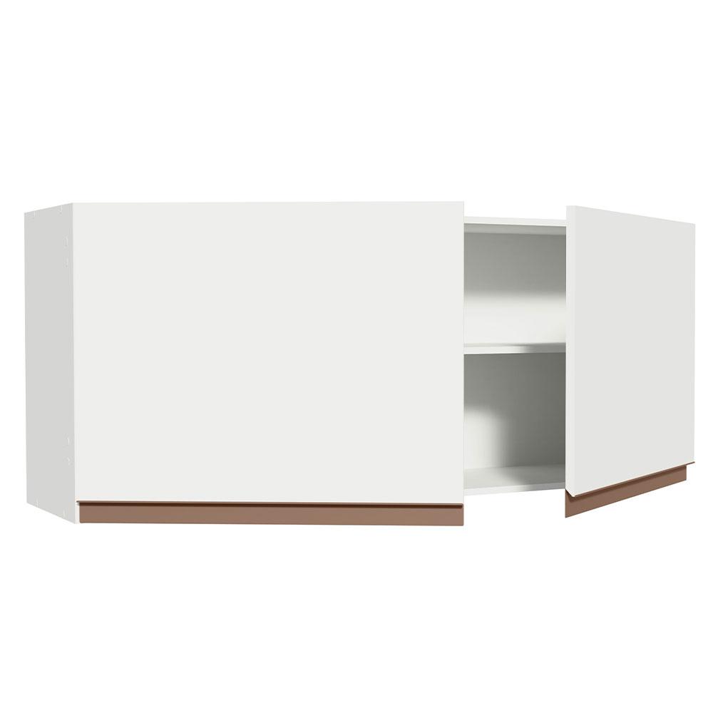 Armário de Cozinha Aéreo 120 x 50 cm 2 Portas Branco Reims Madesa