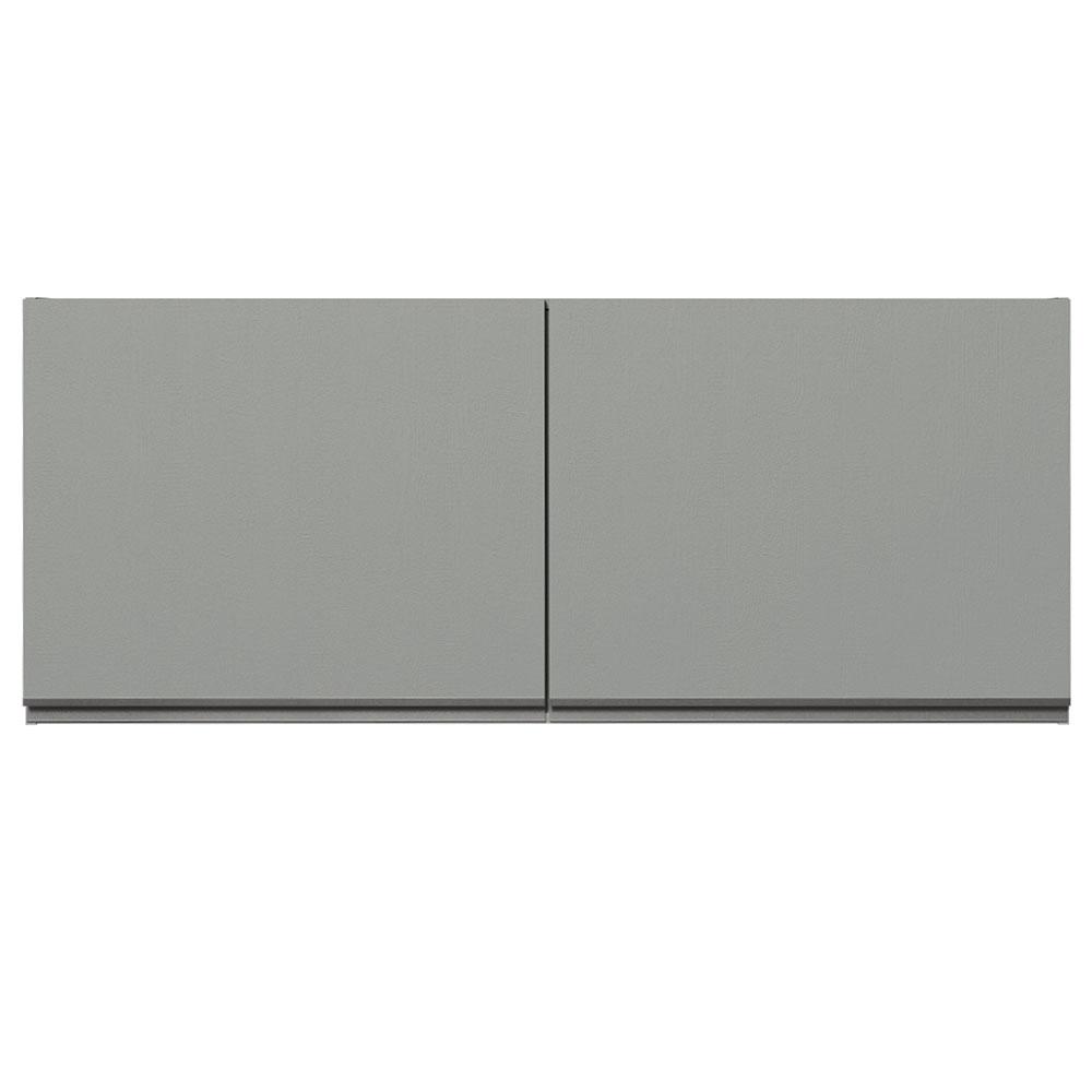 Armário de Cozinha Aéreo 120 x 50 cm 2 Portas Cinza Nice Madesa