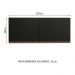 Armário de Cozinha Aéreo 120 x 50 cm 2 Portas Preto Reims Madesa 