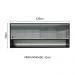 Armário de Cozinha Aéreo 120cm 2 Portas Correr Vidro Neutral 1 Nicho Preto Reims Madesa