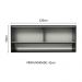 Armário de Cozinha Aéreo 120cm 2 Portas Correr Vidro Pontilhado 1 Nicho Preto Reims Madesa