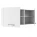 Armário de Cozinha Aéreo 150 cm 2 Portas e 2 Nichos Branco Agata Madesa