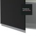 Armário de Cozinha Aéreo 150 cm 2 Portas e 2 Nichos Branco/Preto Glamy Madesa