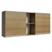 Armário de Cozinha Aéreo 150 cm 2 Portas e 2 Nichos Rustic Glamy Madesa