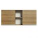 Armário de Cozinha Aéreo 150 cm 2 Portas e 2 Nichos Rustic Glamy Madesa