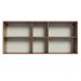 Armário de Cozinha Aéreo 150 cm 2 Portas e 2 Nichos Rustic/Branco Agata Madesa