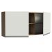Armário de Cozinha Aéreo 150 cm 2 Portas e 2 Nichos Rustic/Branco Glamy Madesa