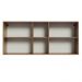 Armário de Cozinha Aéreo 150 cm 2 Portas e 2 Nichos Rustic/Crema Agata Madesa