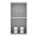 Armário de Cozinha Aéreo 35 cm 1 Porta Branco Agata Madesa