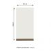 Armário de Cozinha Aéreo 35 cm 1 Porta Branco Reims Madesa