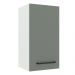 Armário de Cozinha Aéreo 35 cm 1 Porta Branco/Cinza Agata Madesa