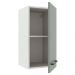 Armário de Cozinha Aéreo 35 cm 1 Porta Branco/Cinza Agata Madesa