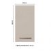 Armário de Cozinha Aéreo 35 cm 1 Porta Branco/Crema Agata Madesa