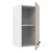 Armário de Cozinha Aéreo 35 cm 1 Porta Branco/Crema Agata Madesa