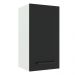 Armário de Cozinha Aéreo 35 cm 1 Porta Branco/Preto Agata Madesa