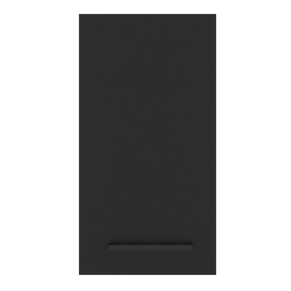Armário de Cozinha Aéreo 35 cm 1 Porta Branco/Preto Agata Madesa