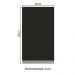 Armário de Cozinha Aéreo 35 cm 1 Porta Branco/Preto Glamy Madesa