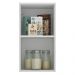 Armário de Cozinha Aéreo 35 cm 1 Porta Branco/Preto Glamy Madesa