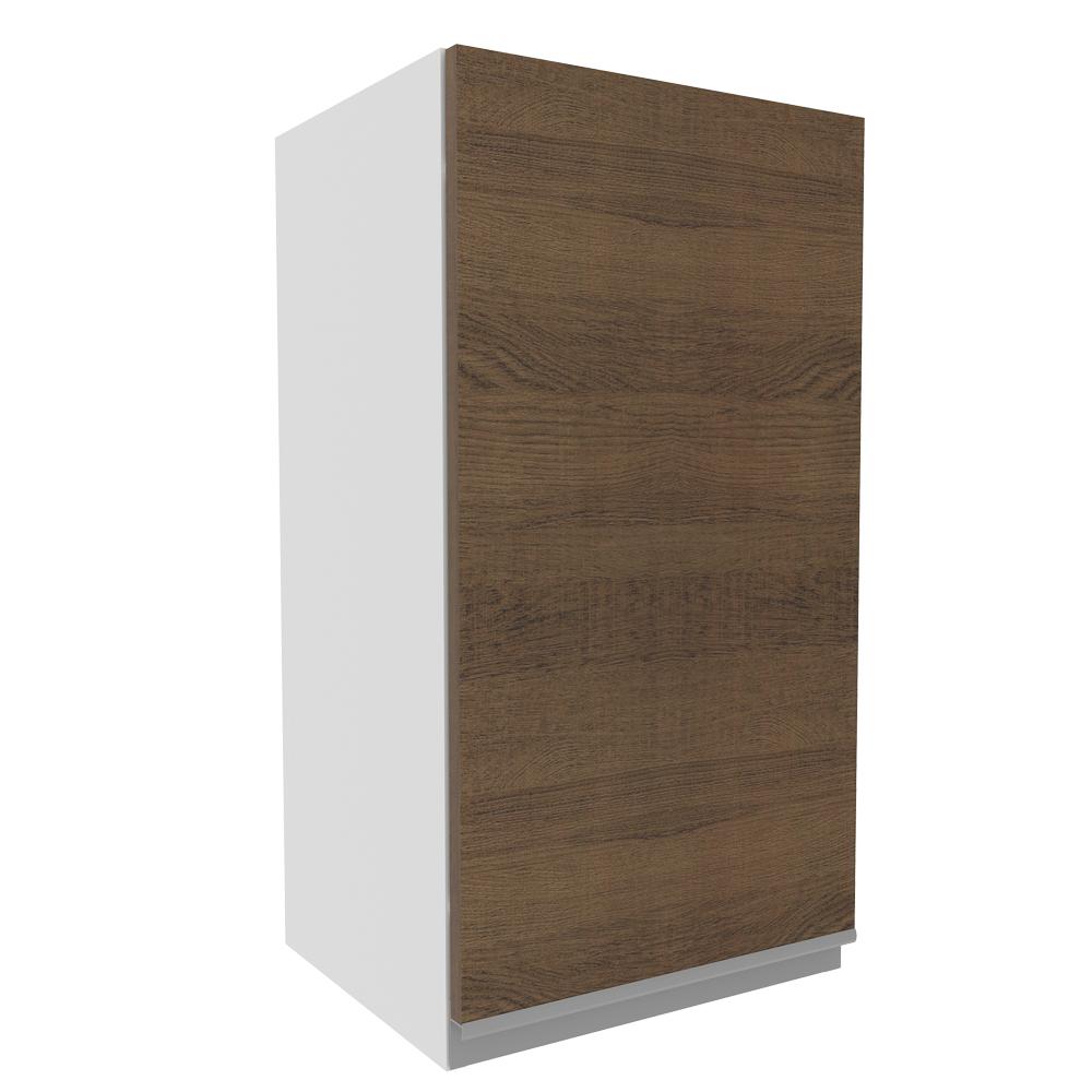 Armário de Cozinha Aéreo 35 cm 1 Porta Branco/Rustic Glamy Madesa