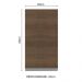 Armário de Cozinha Aéreo 35 cm 1 Porta Branco/Rustic Glamy Madesa