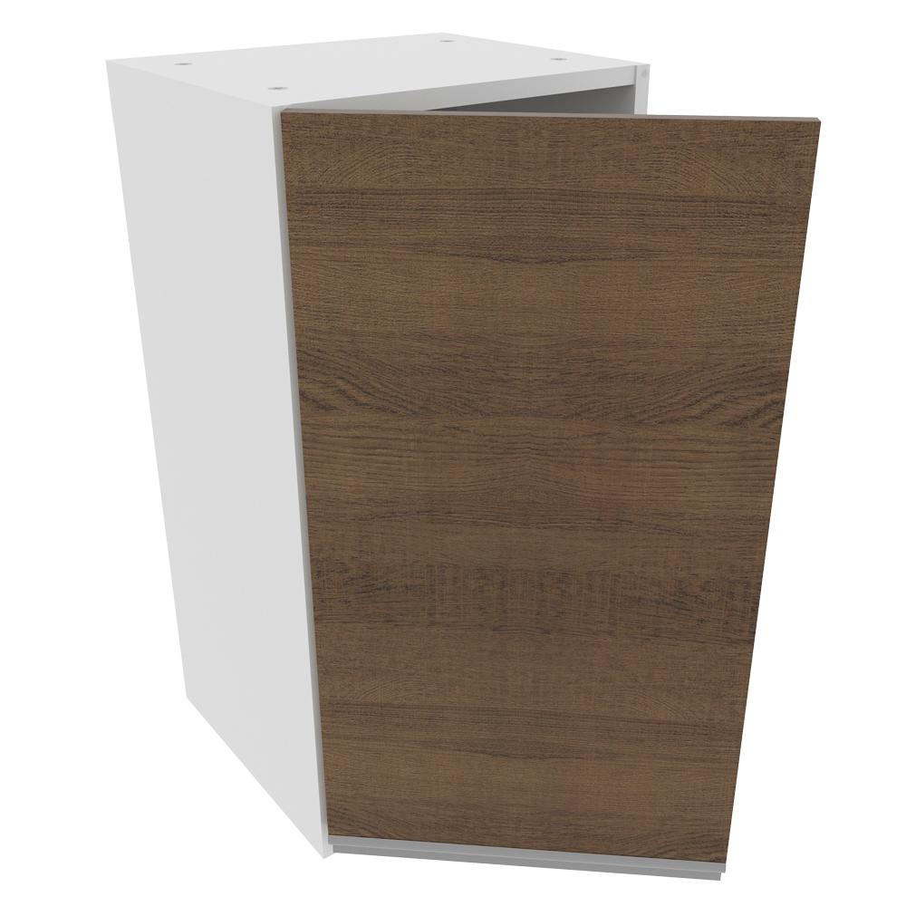 Armário de Cozinha Aéreo 35 cm 1 Porta Branco/Rustic Glamy Madesa