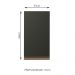 Armário de Cozinha Aéreo 35 cm 1 Porta Preto Reims Madesa