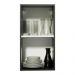 Armário de Cozinha Aéreo 35 cm 1 Porta Preto Reims Madesa