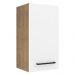 Armário de Cozinha Aéreo 35 cm 1 Porta Rustic/Branco Agata Madesa