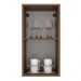 Armário de Cozinha Aéreo 35 cm 1 Porta Rustic/Branco Agata Madesa