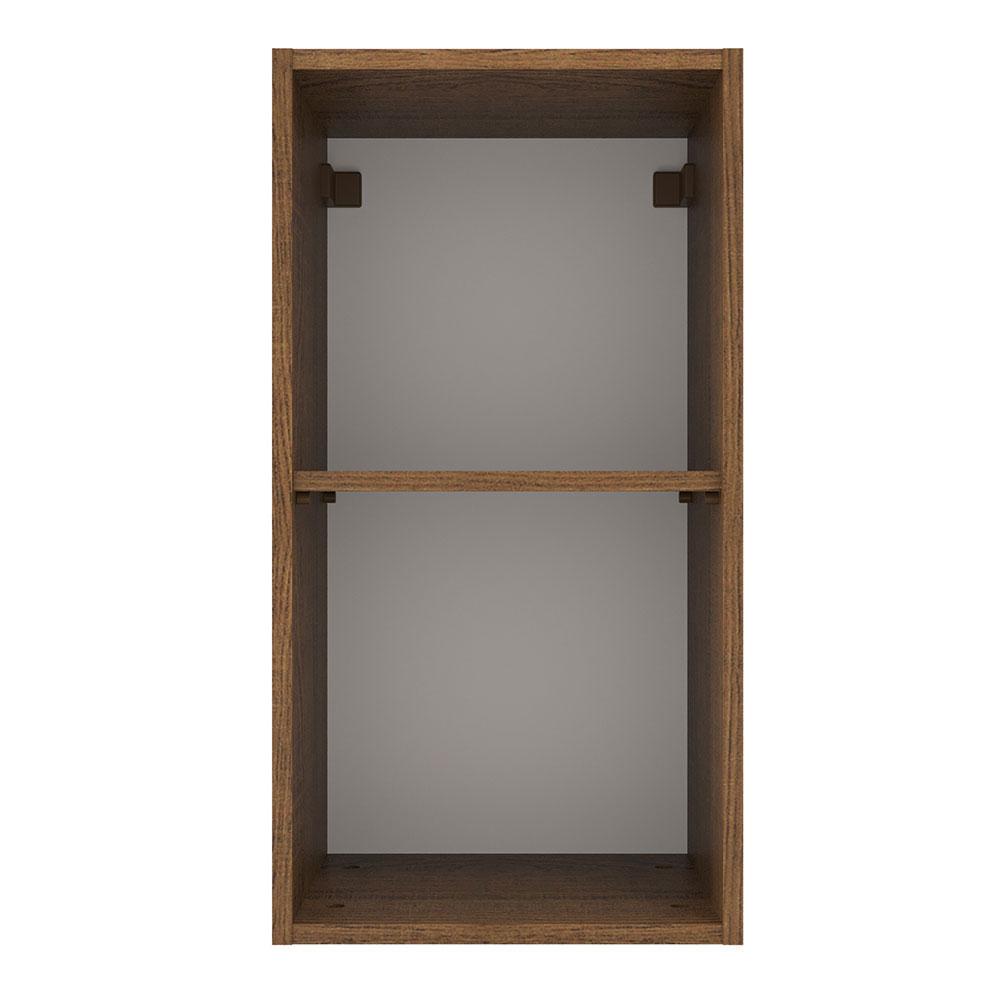 Armário de Cozinha Aéreo 35 cm 1 Porta Rustic/Branco Agata Madesa