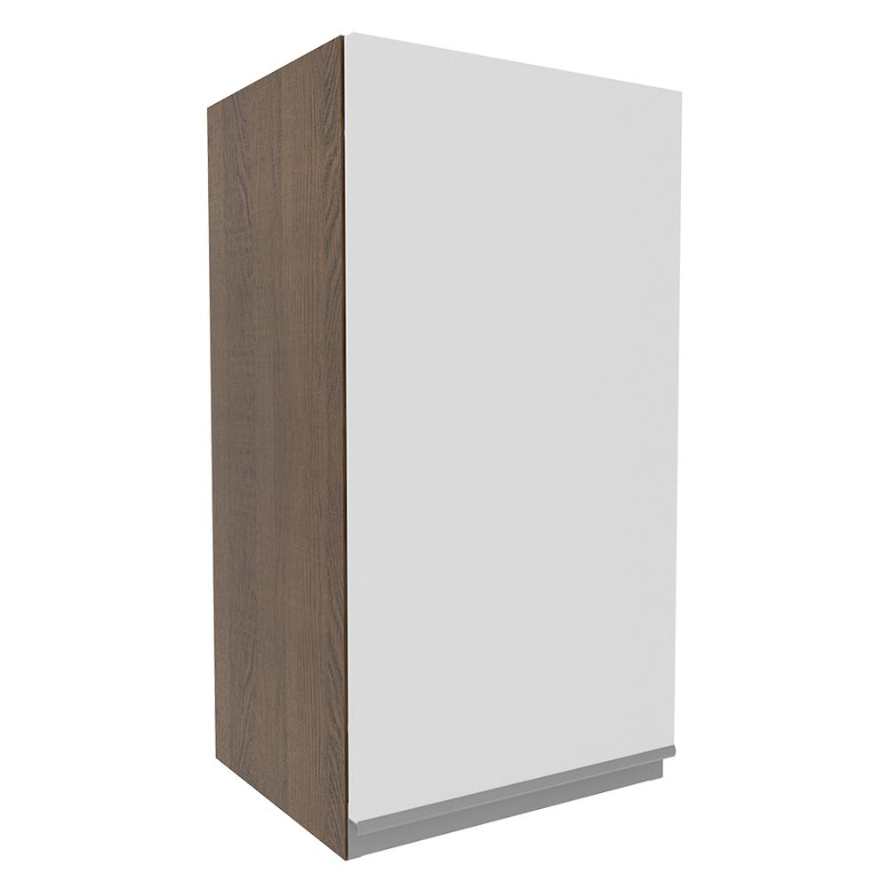Armário de Cozinha Aéreo 35 cm 1 Porta Rustic/Branco Glamy Madesa