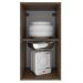 Armário de Cozinha Aéreo 35 cm 1 Porta Rustic/Branco Glamy Madesa