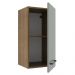 Armário de Cozinha Aéreo 35 cm 1 Porta Rustic/Cinza Agata Madesa
