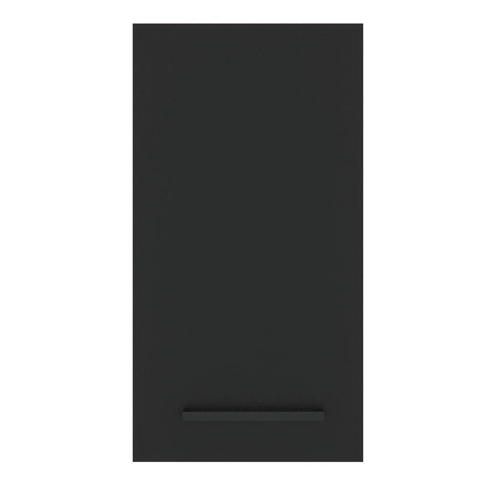 Armário de Cozinha Aéreo 35 cm 1 Porta Rustic/Preto Agata Madesa