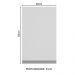 Armário de Cozinha Aéreo 40 cm 1 Porta Branco Glamy Madesa