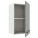 Armário de Cozinha Aéreo 40 cm 1 Porta Branco/Cinza Agata Madesa