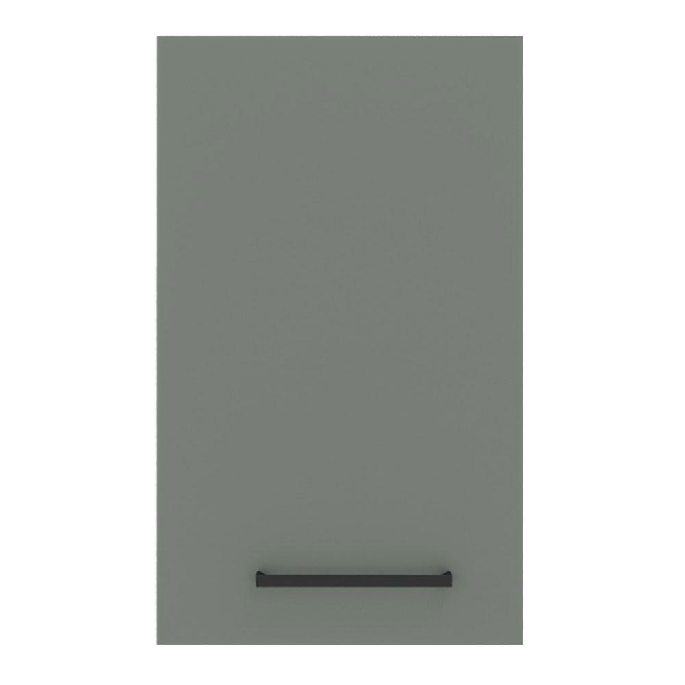 Armário de Cozinha Aéreo 40 cm 1 Porta Branco/Cinza Agata Madesa