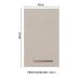 Armário de Cozinha Aéreo 40 cm 1 Porta Branco/Crema Agata Madesa