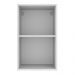 Armário de Cozinha Aéreo 40 cm 1 Porta Branco/Crema Agata Madesa