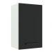 Armário de Cozinha Aéreo 40 cm 1 Porta Branco/Preto Agata Madesa