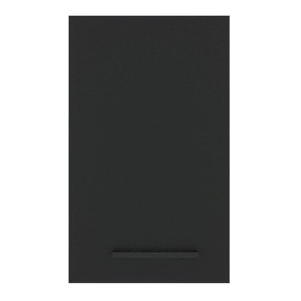Armário de Cozinha Aéreo 40 cm 1 Porta Branco/Preto Agata Madesa