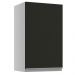 Armário de Cozinha Aéreo 40 cm 1 Porta Branco/Preto Glamy Madesa