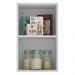 Armário de Cozinha Aéreo 40 cm 1 Porta Branco/Rustic Glamy Madesa