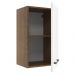 Armário de Cozinha Aéreo 40 cm 1 Porta Rustic/Branco Agata Madesa