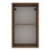 Armário de Cozinha Aéreo 40 cm 1 Porta Rustic/Branco Agata Madesa