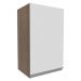 Armário de Cozinha Aéreo 40 cm 1 Porta Rustic/Branco Glamy Madesa
