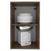 Armário de Cozinha Aéreo 40 cm 1 Porta Rustic/Branco Glamy Madesa