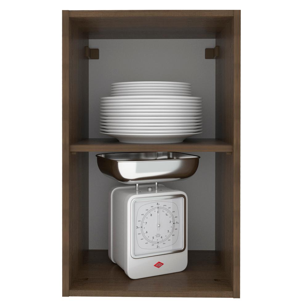Armário de Cozinha Aéreo 40 cm 1 Porta Rustic/Branco Glamy Madesa