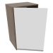 Armário de Cozinha Aéreo 40 cm 1 Porta Rustic/Branco Glamy Madesa